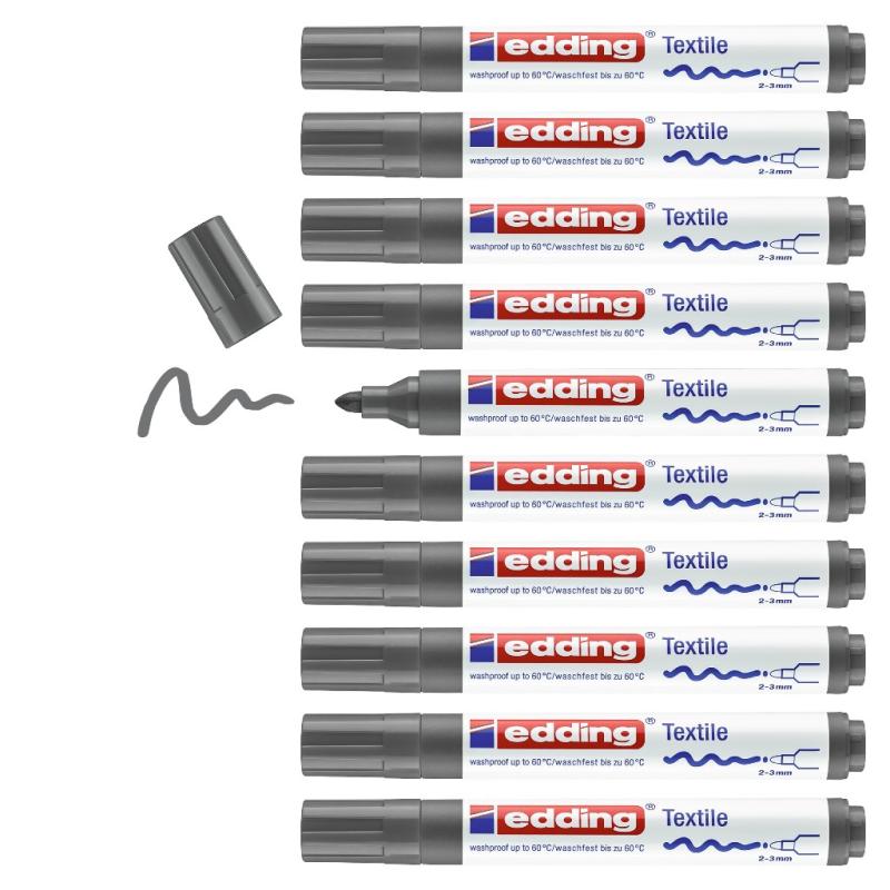 Edding 4500 Textilmarker grau