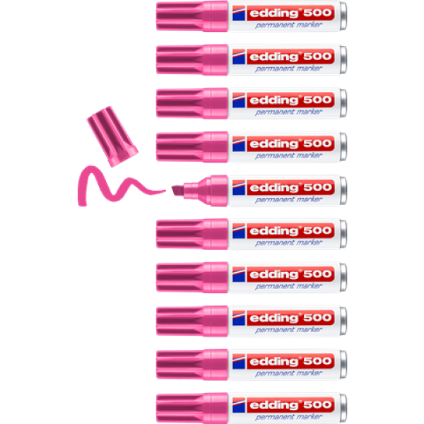 Edding 500 Permanent Marker - pink