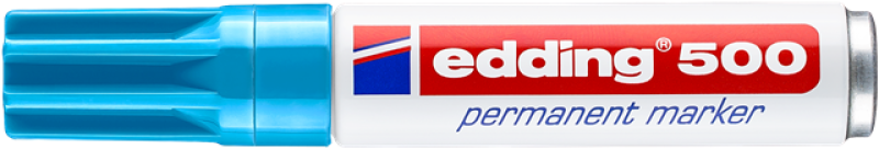Edding 500 Permanent Marker - hellblau