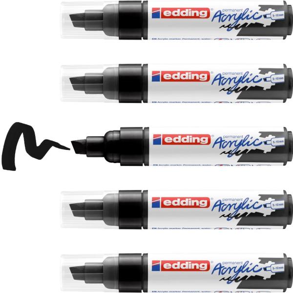 Edding 5000 Acrylmarker breit schwarz