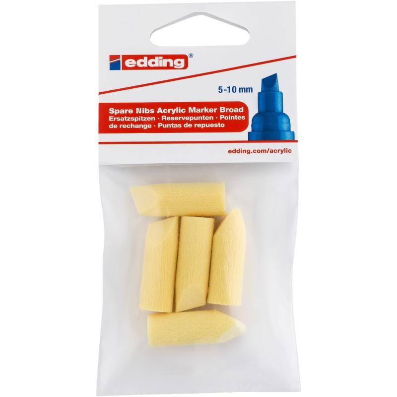 Edding 5000 Acrylmarker breit Ersatzspitzen 5 Stück Set