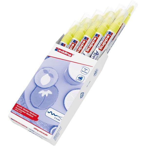 Edding 5100 Acrylmarker medium neongelb