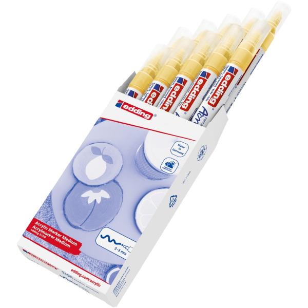Edding 5100 Acrylmarker medium pastellgelb