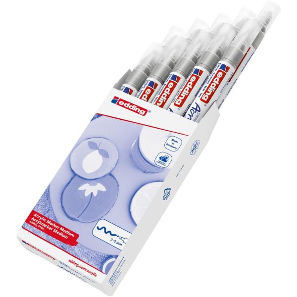 Edding 5100 Acrylmarker medium silber