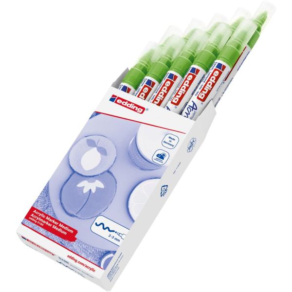 Edding 5100 Acrylmarker medium gelbgrün