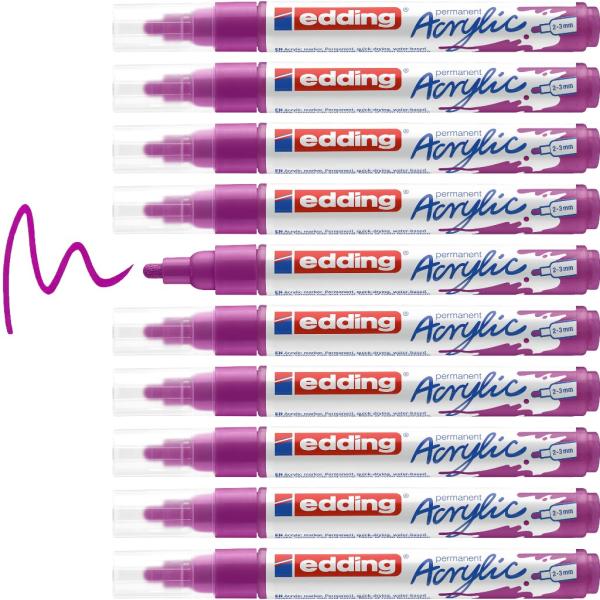Edding 5100 Acrylmarker medium beere