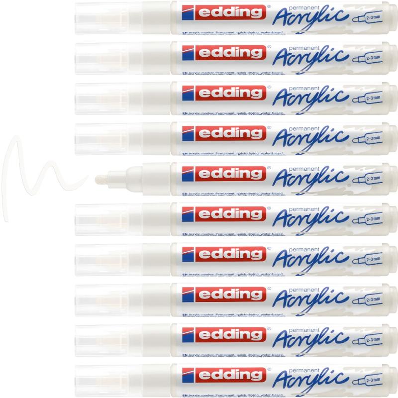 Edding 5100 Acrylmarker medium verkehrsweiß