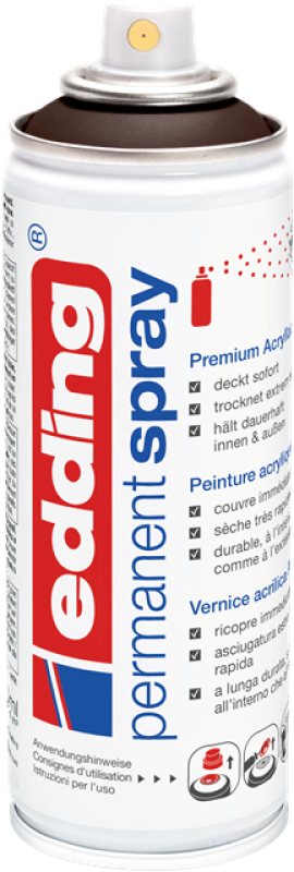 Edding 5200 Permanent Spray - schokobraun seidenmatt - RAL8017