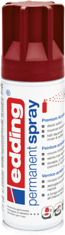 Edding 5200 Permanent Spray - purpurrot seidenmatt - RAL3004