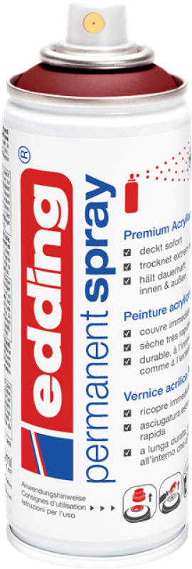 Edding 5200 Permanent Spray - purpurrot seidenmatt - RAL3004