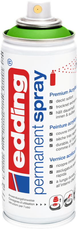 Edding 5200 Permanent Spray - gelbgrün seidenmatt - RAL6018