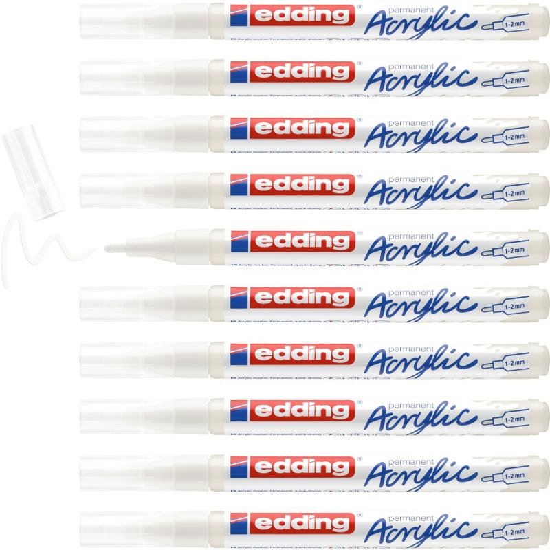 Edding 5300 Acrylmarker fein verkehrsweiß