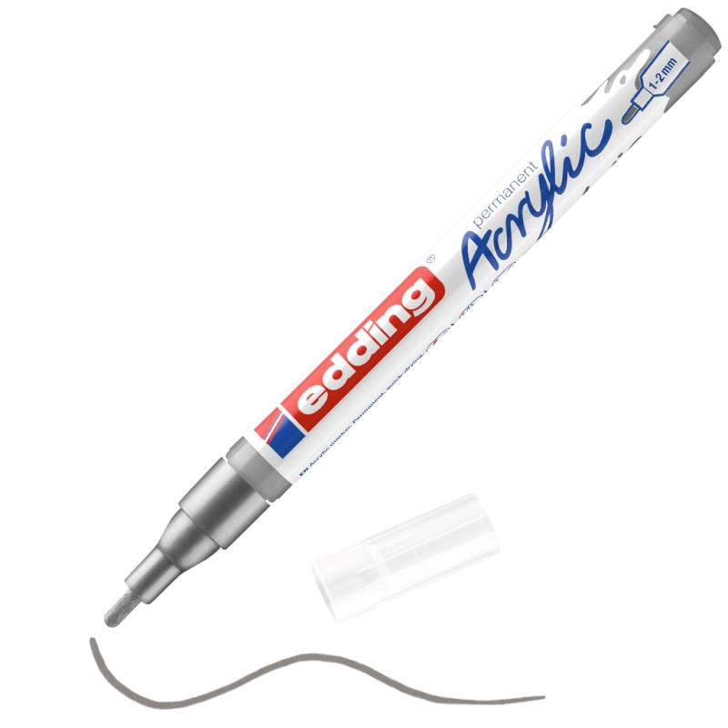 Edding 5300 Acrylmarker fein silber