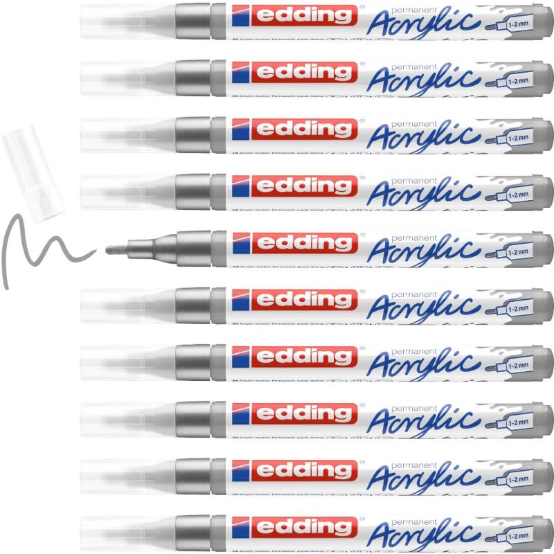Edding 5300 Acrylmarker fein silber