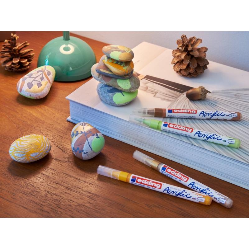 Edding 5300 Acrylmarker fein 5 Stück Natur-Set