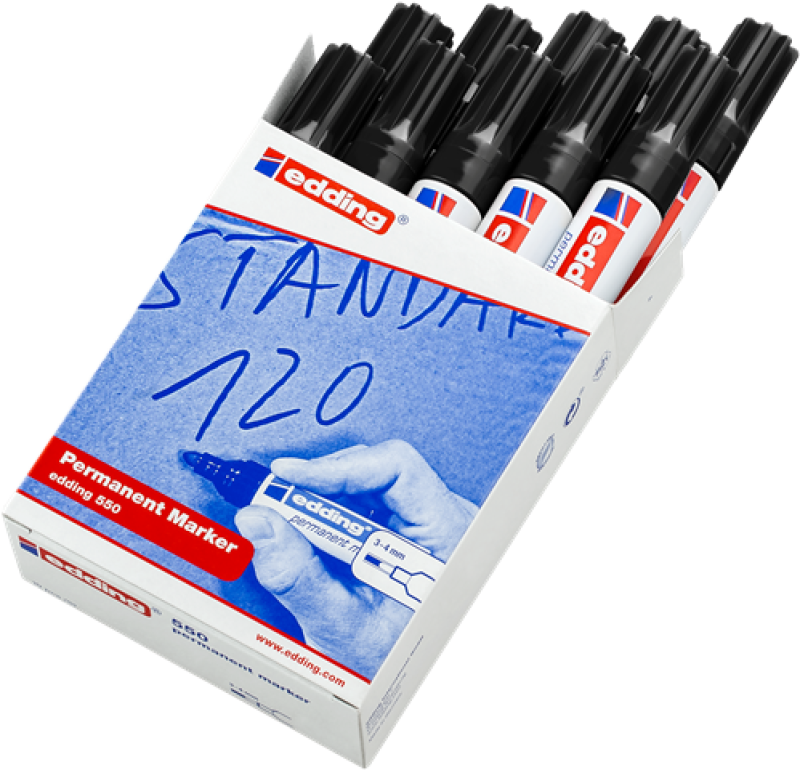 Edding 550 Permanent Marker - schwarz