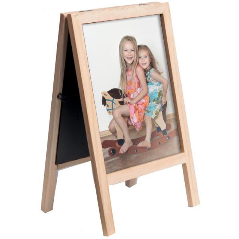 Securit Mini-Kundenstopper Kreidetafel schwarz 24,4x15cm inkl. weißem Kreidemarker