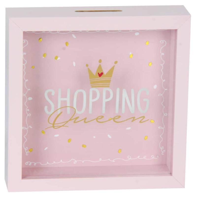 EigenArt Spardose mit Glasfront - Shopping Queen