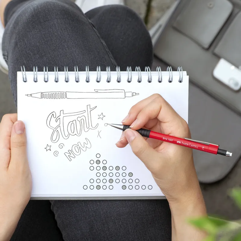 Faber-Castell Druckbleistift Grip 1347 0.7mm bright red