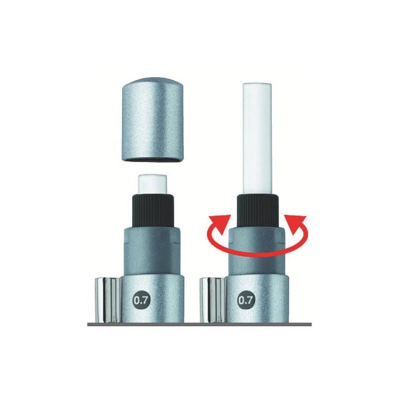 Faber-Castell Druckbleistift Grip 2011 0,7mm silber