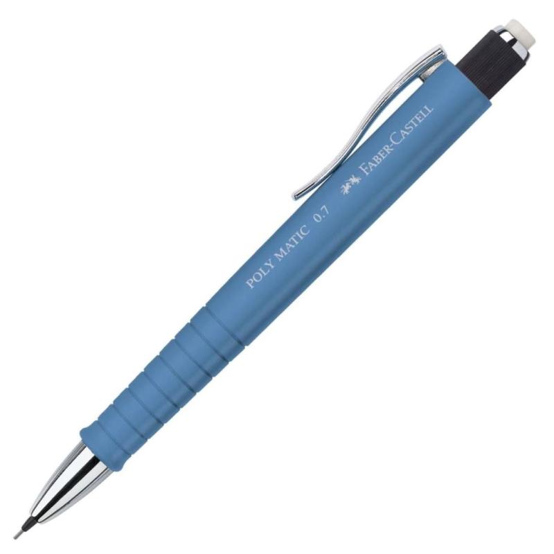 Faber-Castell Druckbleistift Poly Matic 0.7mm graublau