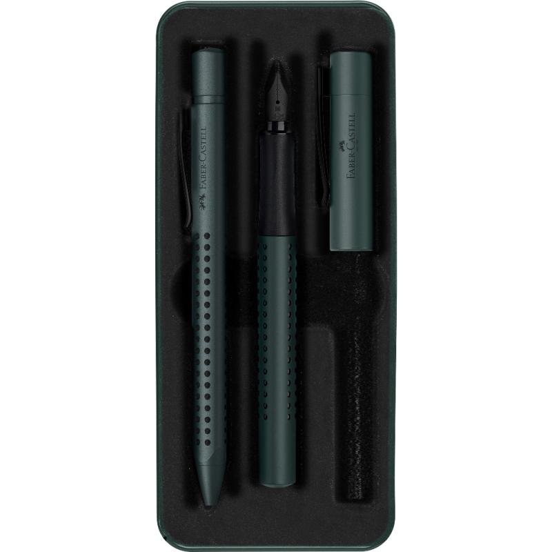 Faber-Castell Grip Edition Füllhalter M + Kugelschreiber XB Geschenkset mistletoe
