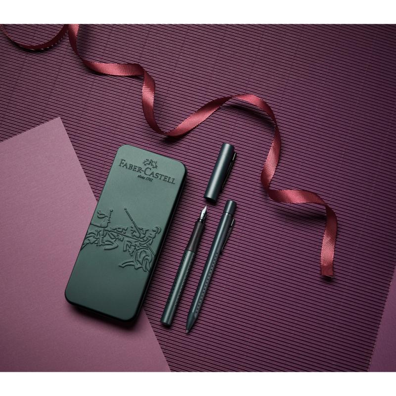 Faber-Castell Grip Edition Füllhalter M + Kugelschreiber XB Geschenkset mistletoe