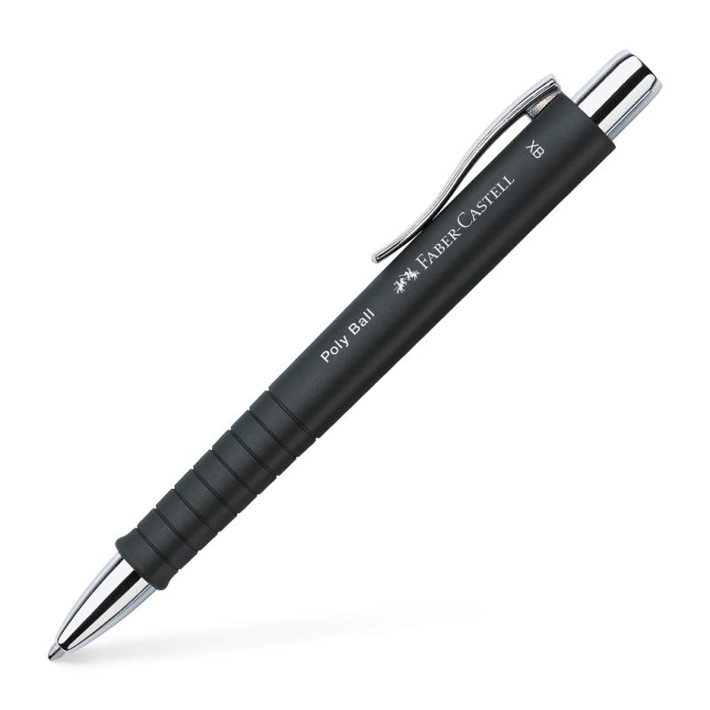 Faber-Castell Füllhalter Poly Pen B + Kugelschreiber Poly Ball XB Set schwarz