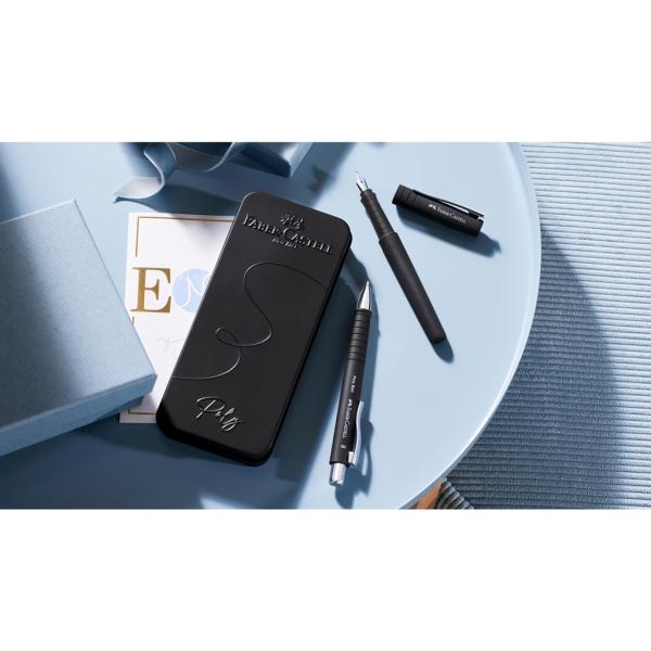 Faber-Castell Füllhalter Poly Pen B + Kugelschreiber Poly Ball XB Set schwarz