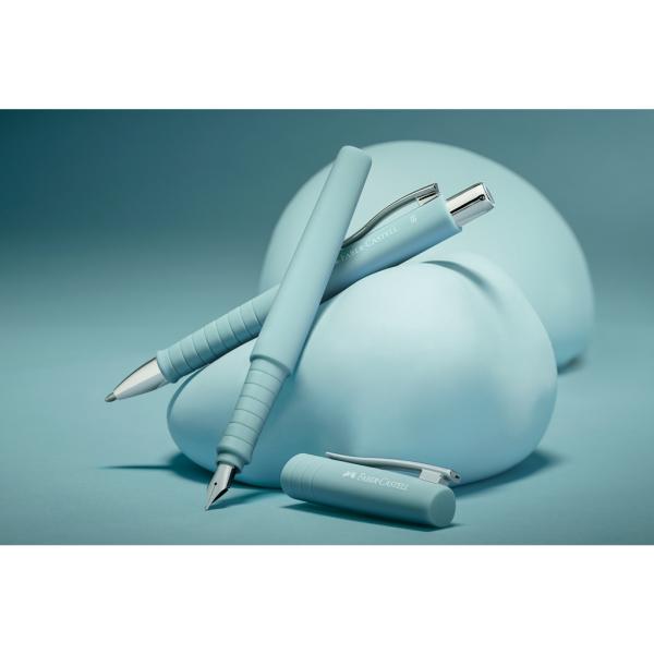 Faber-Castell Füllhalter Poly Pen B + Kugelschreiber Poly Ball XB Set caribic blue