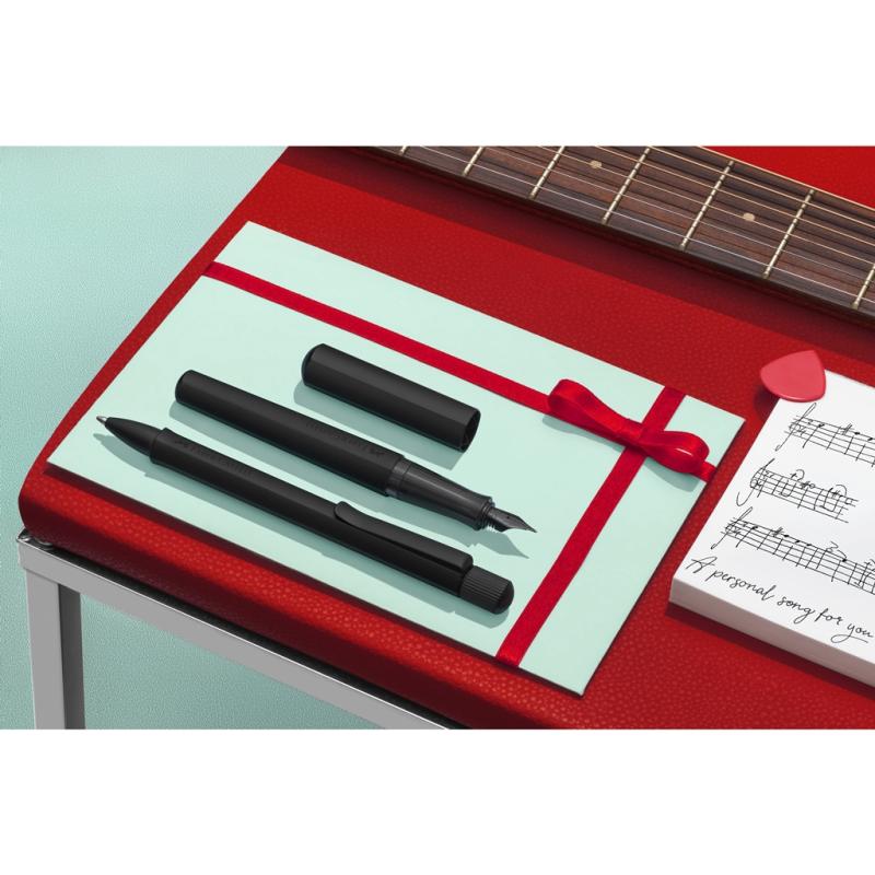 Faber-Castell Kugelschreiber Hexo schwarz matt