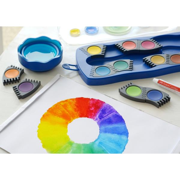 Faber-Castell Wasserbecher Clic&Go blau