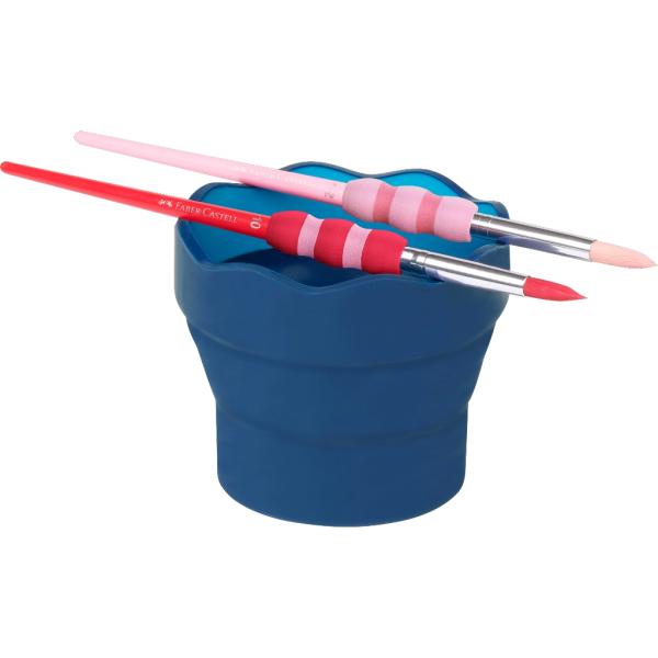 Faber-Castell Wasserbecher Clic&Go blau