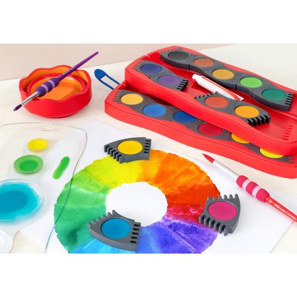 Faber-Castell Wasserbecher Clic&Go rot