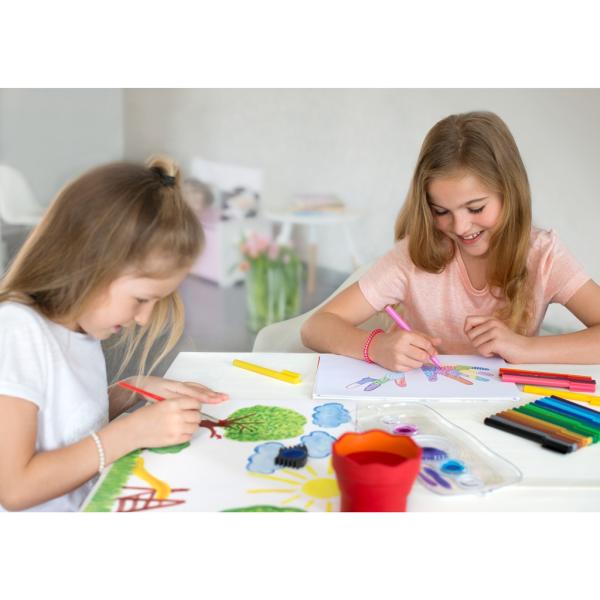 Faber-Castell Wasserbecher Clic&Go rot