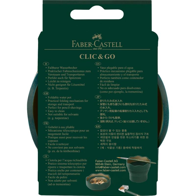 Faber-Castell Wasserbecher Clic&Go Art & Graphic