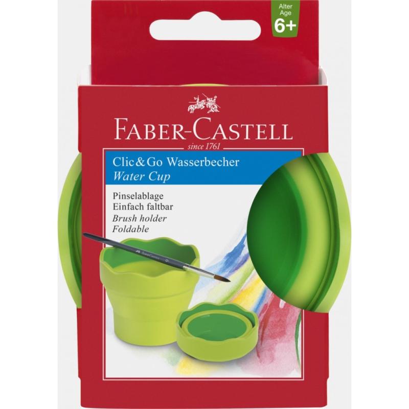 Faber-Castell Wasserbecher Clic&Go hellgrün