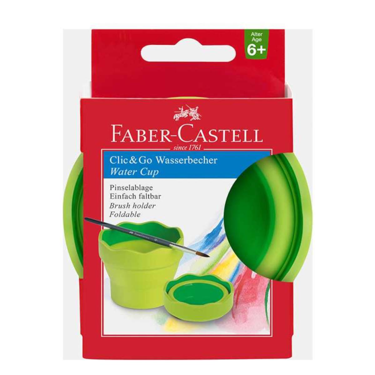 Faber-Castell Wasserbecher Clic&Go hellgrün