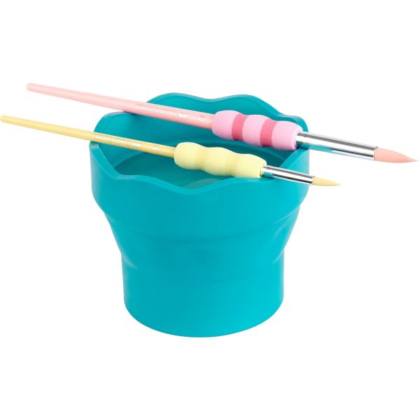 Faber-Castell Wasserbecher Clic&Go türkis