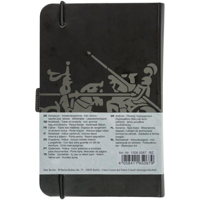 Faber-Castell Notizbuch A6 kariert 194 Seiten schwarz