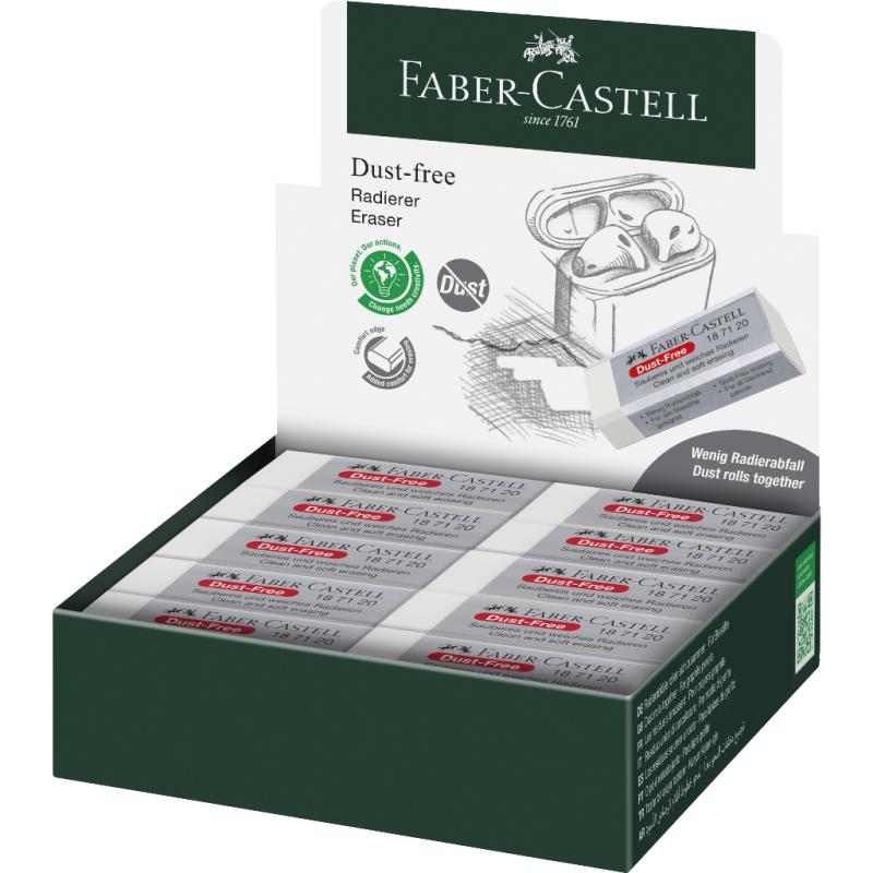 Faber-Castell Radiergummi Dust-Free Kunststoff weiß
