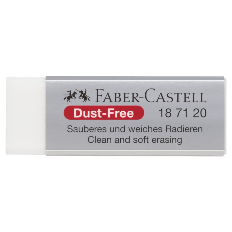 Faber-Castell Radiergummi Dust-Free Kunststoff weiß
