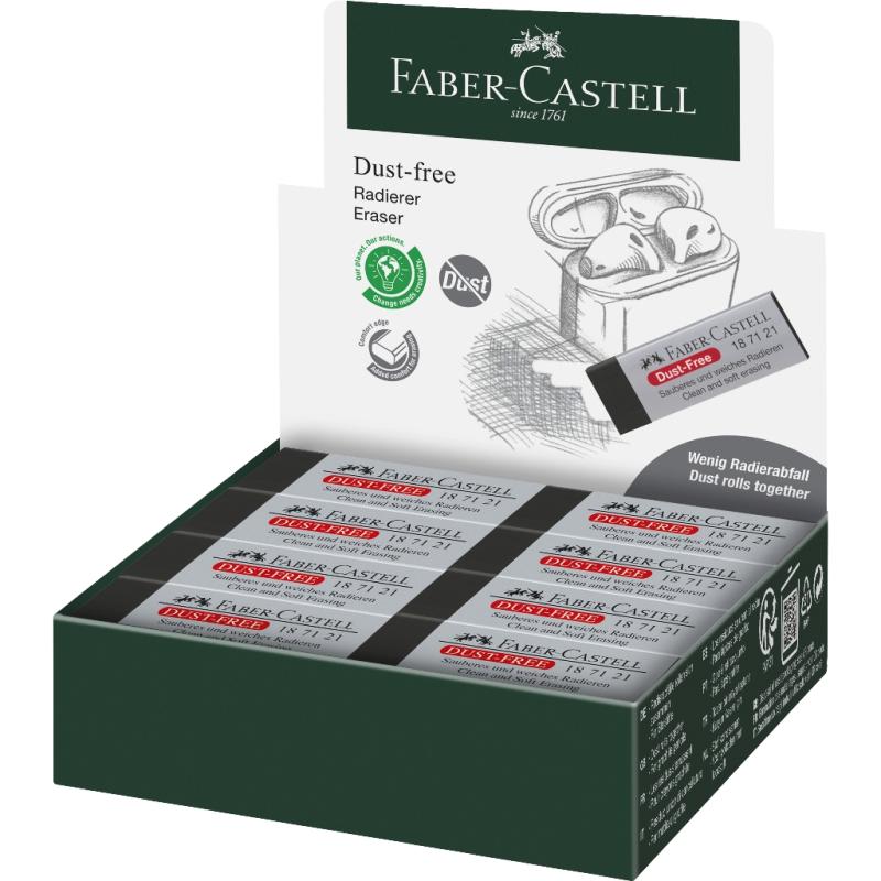 Faber-Castell Radiergummi Dust-Free Kunststoff schwarz