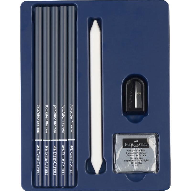 Faber-Castell Goldfaber Zeichenset Kohle mit Spitzer