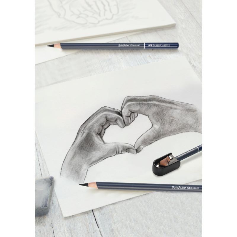 Faber-Castell Goldfaber Zeichenset Kohle mit Spitzer
