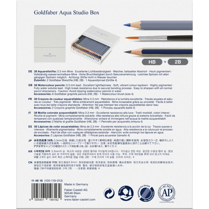 Faber-Castell Aquarellstifte Goldfaber Aqua 38er Studiobox