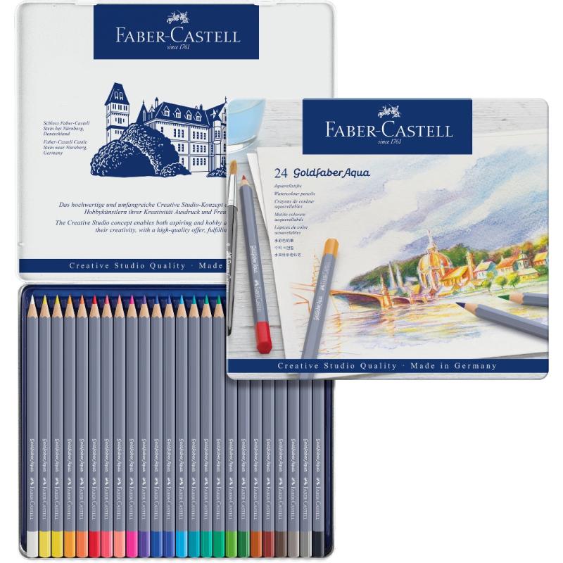 Faber-Castell Aquarellstifte Goldfaber Aqua 24er Metalletui