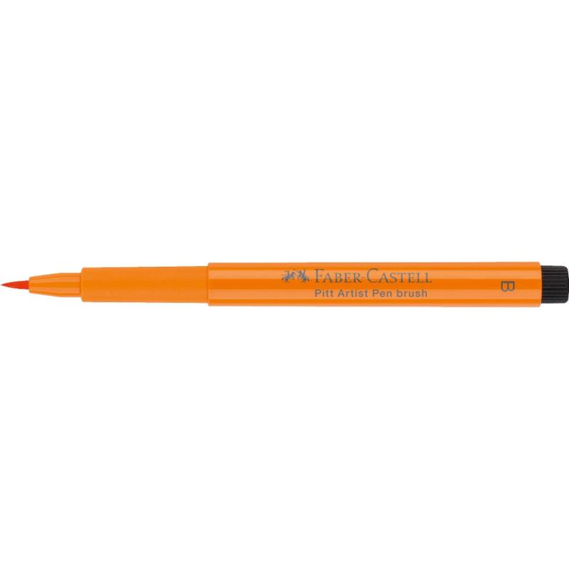 Faber-Castell Pitt Artist Pen Brush Tuschestift 113 lasurorange