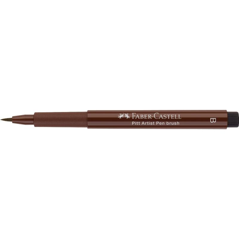 Faber-Castell Pitt Artist Pen Brush Tuschestift 175 sepia dunkel