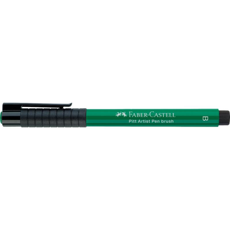 Faber-Castell Pitt Artist Pen Brush Tuschestift 264 phthalogrün dunkel